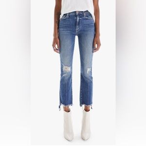 MOTHER jeans LIKE NEW insider crop step fray